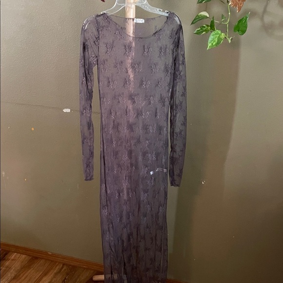 Free People sheer Lace brown dress - Picture 2 of 5